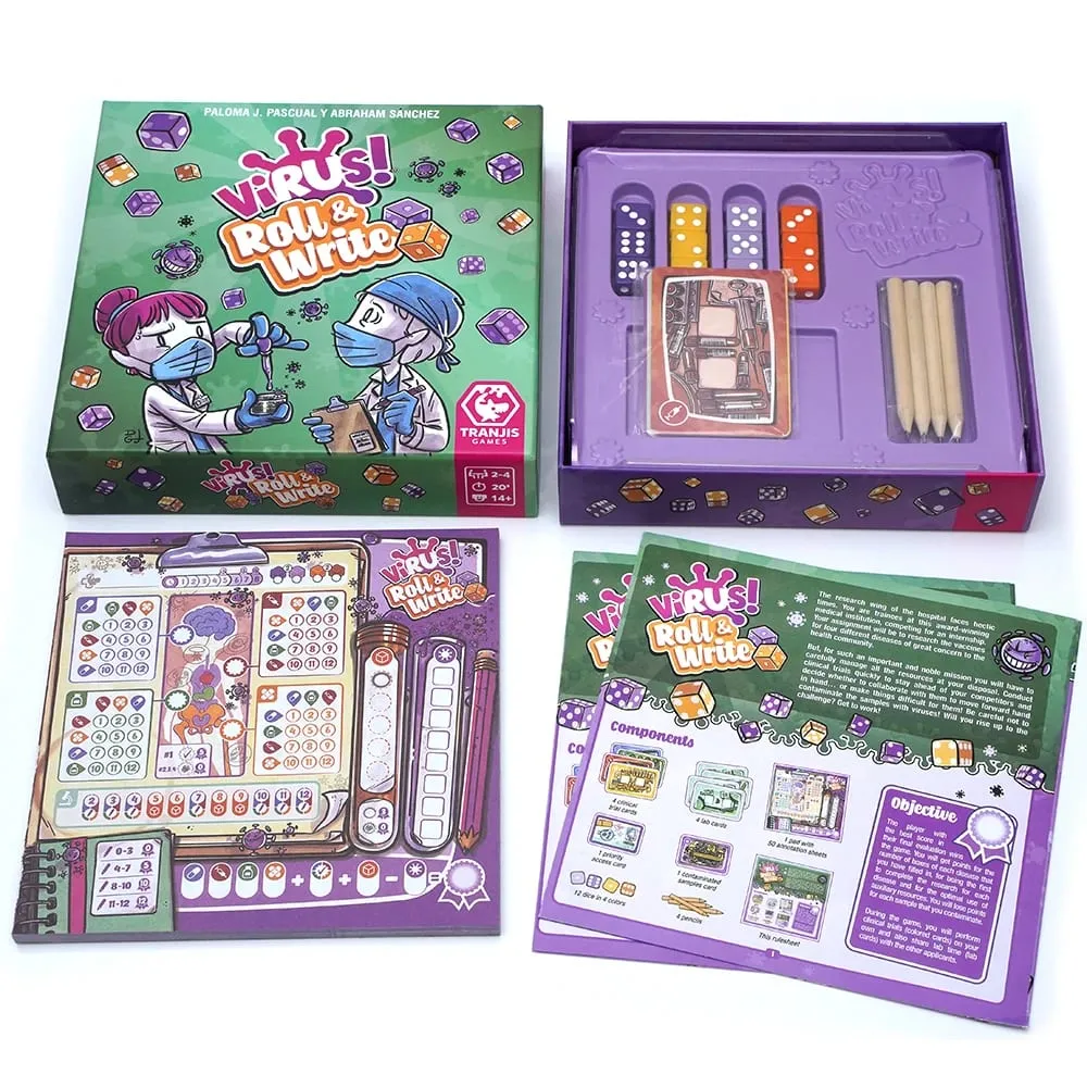 Virus roll & write Un divertidisimo