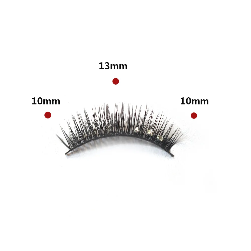 5 Pairs Makeup Diamond False Eyelashes Set Show Catwalk Party Shinny Eye Lashes Handmade Eyelash Shinning Cosmetics