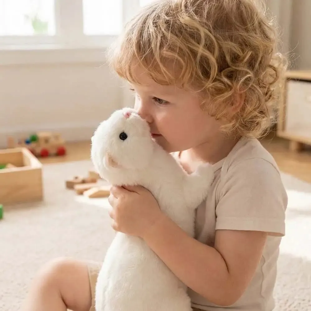 Soft Fluffy Ferret Stuffed Lifelike Appearance Realistic Design Ferret Huggable 47cm Ferret Stuffed Animal Holiday Gifts