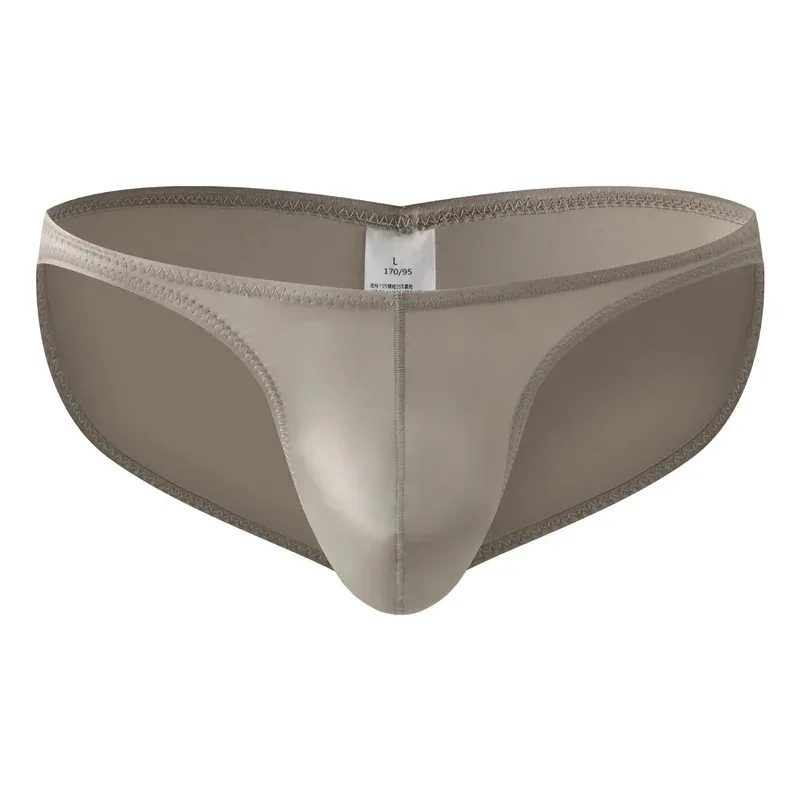 Cuecas de ginástica masculinas de cintura baixa, roupa íntima de cetim suave para treinamento esportivo, musculação, ultrafina, secagem rápida, treino de fitness, levantamento de bunda