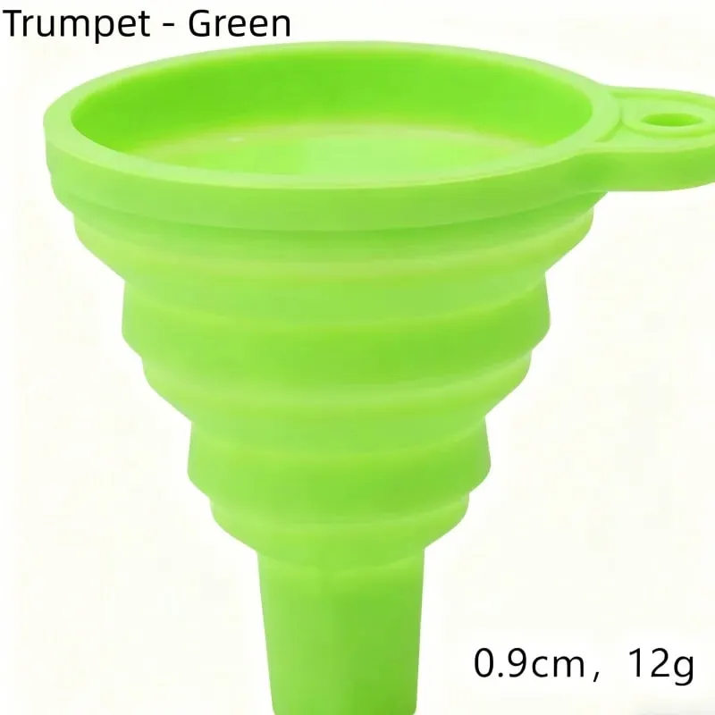1/3/5/10 pcs S L Folding Silicone Funnel for Filling Bottles Kitchen Silicone Funnel Collapsible Kitchen Gadgets Oil Filler