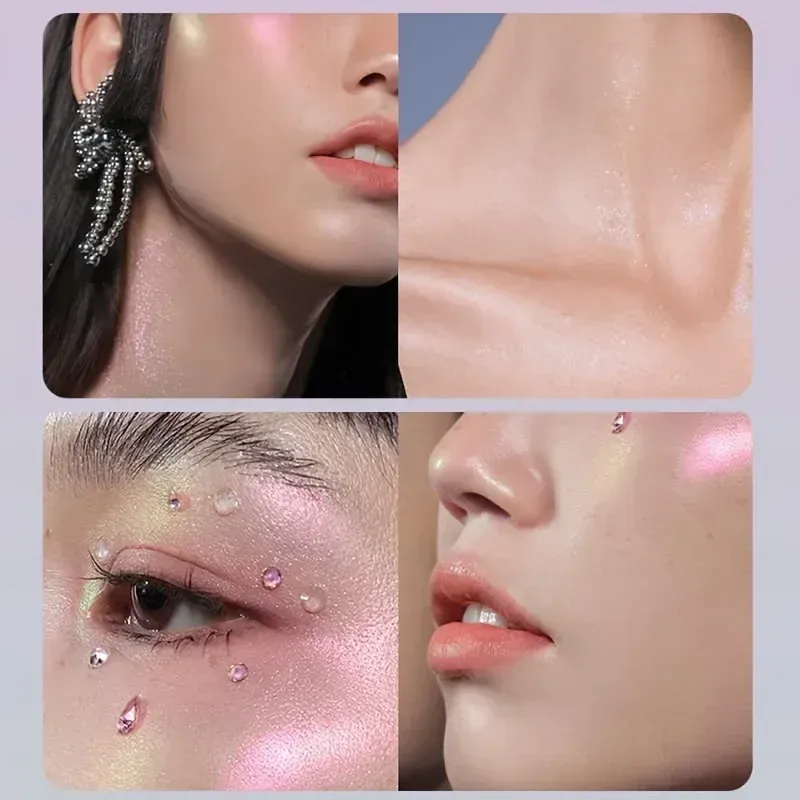Glitter Eyeshadow Powder Long Lasting Chrome Chameleon Holographic Eyeshadow Powder Pigment Eye Makeup For Women Cosmetic