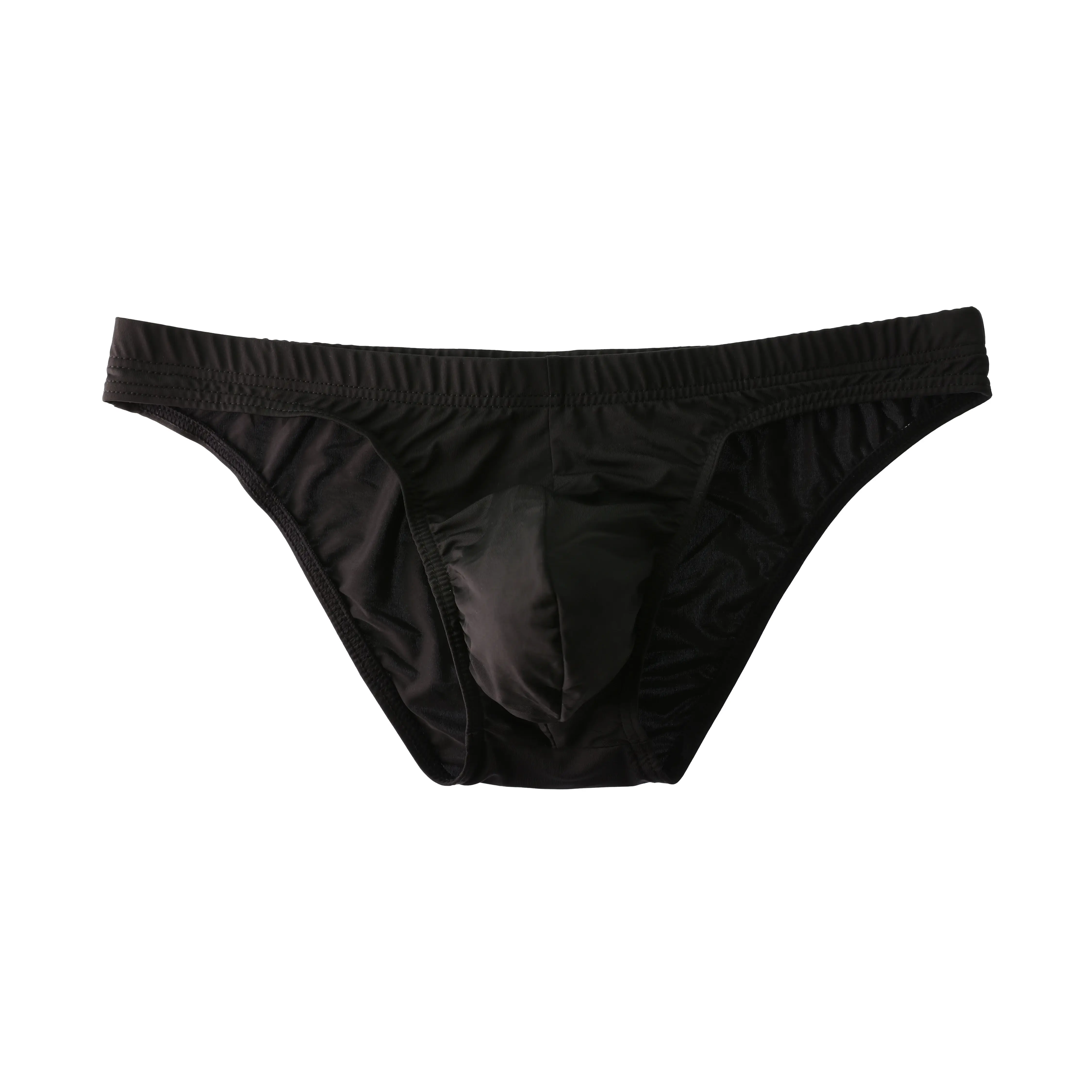 Ropa interior breve para hombre, calzoncillos sexis transpirables a la moda, calzoncillos cómodos elásticos de cintura baja de seda helada K58