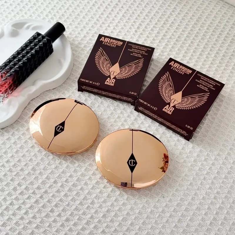 Charlotte Tilbury 100ml 34ml Setting Spray 2PC Set Matte Setting Pressed Powder Oil Control Face Repair Honey Powder Makeup Gift — image 4
