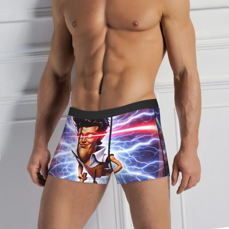 Charlie Kirk Meme Boxershorts Pouch Underkläder Högkvalitativ Customs Shorts Trosor Nyhet Herr Trosor Plus Size 2XL