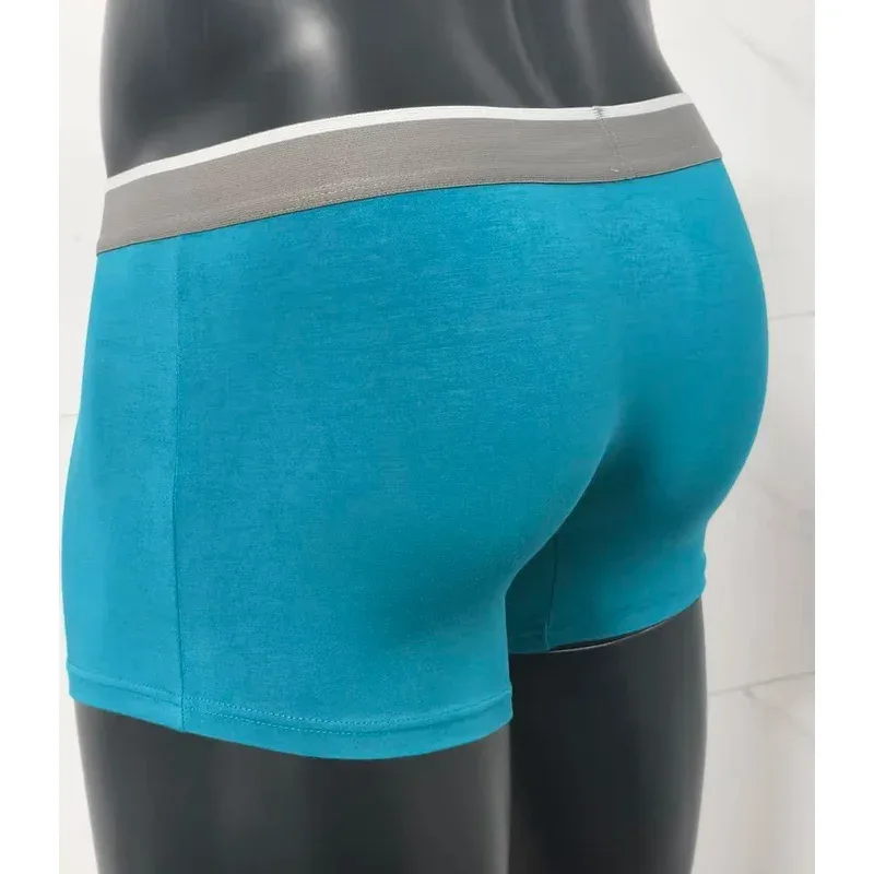2026 Boxer Modal para hombre, pantalones cortos con bolsillos grandes, ropa interior Sexy de moda cómoda