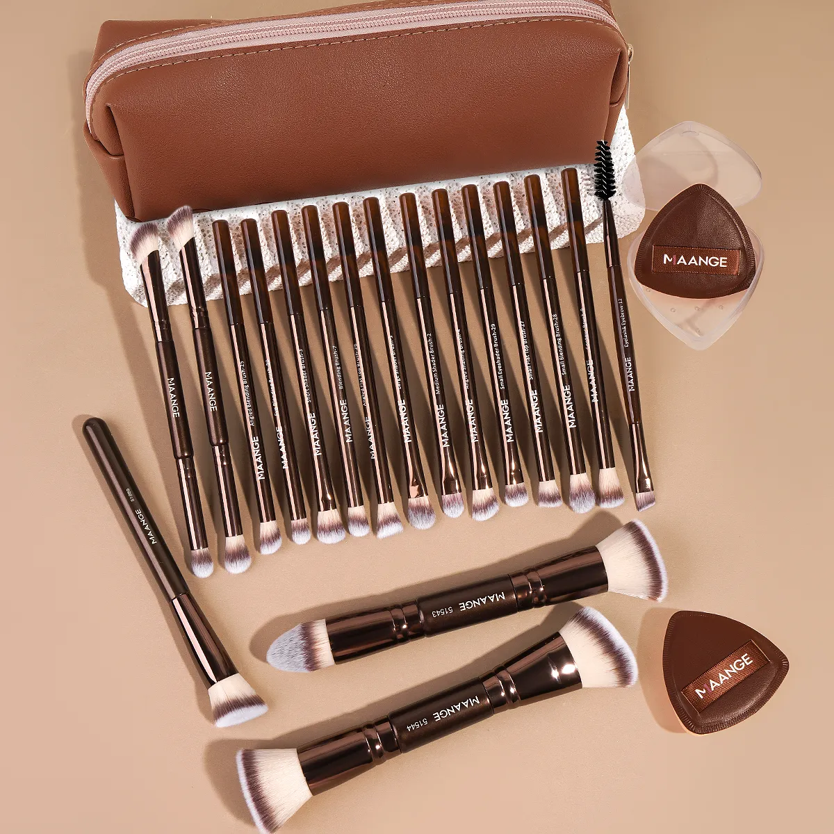 21pcs Makeup Brushes Set Multi-functional Makeup Tools Foundation Brush Concealer Brush Eyeshadow Brush for Beginners — image 6