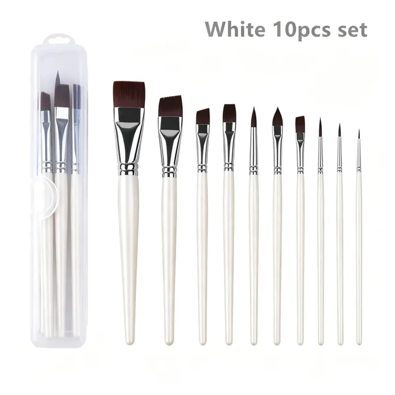 7/10/17 Pcs Multi-functional Face Body Paint Brushes High Quality Sky Blue Artist Watercolor Painting Makeup Tool Make Up Brush