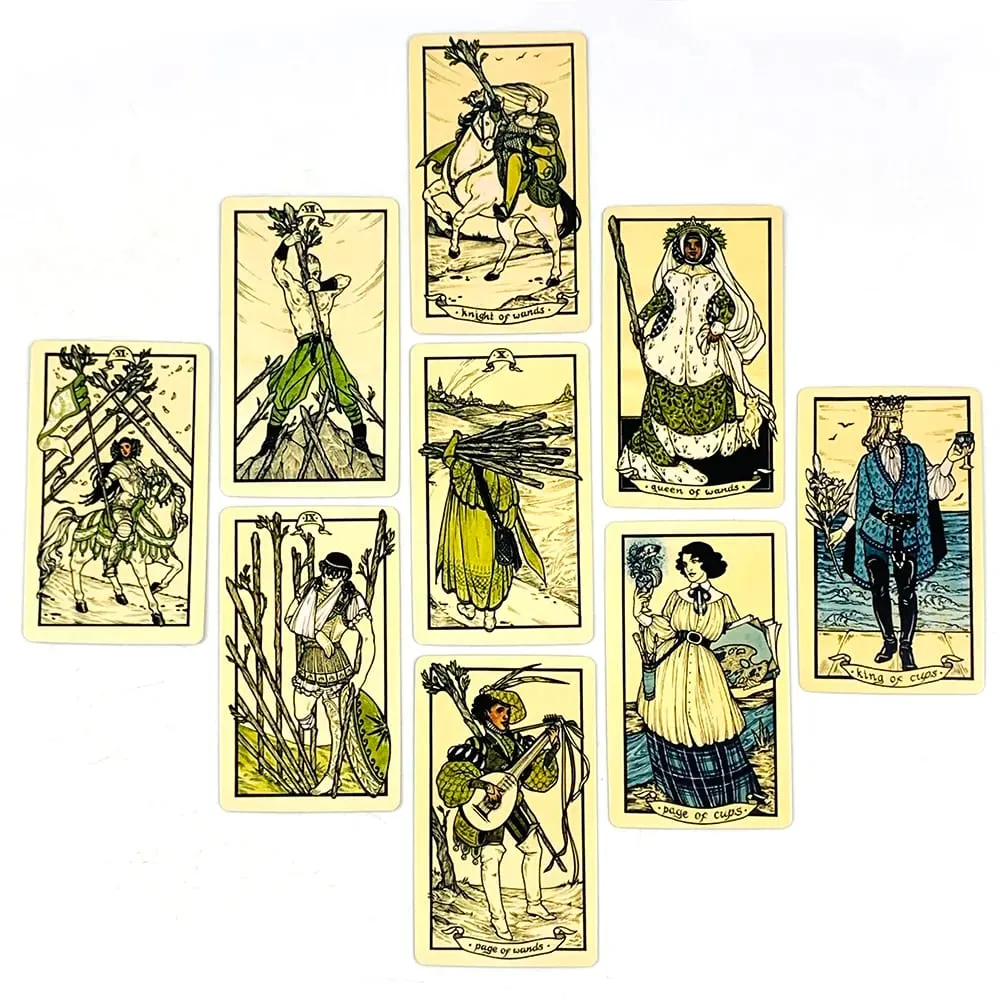 Tarot Cards Deck English Versions Prediction Divination Oracle Board Playing Card Games For Party，Camping Game Pocket Cards