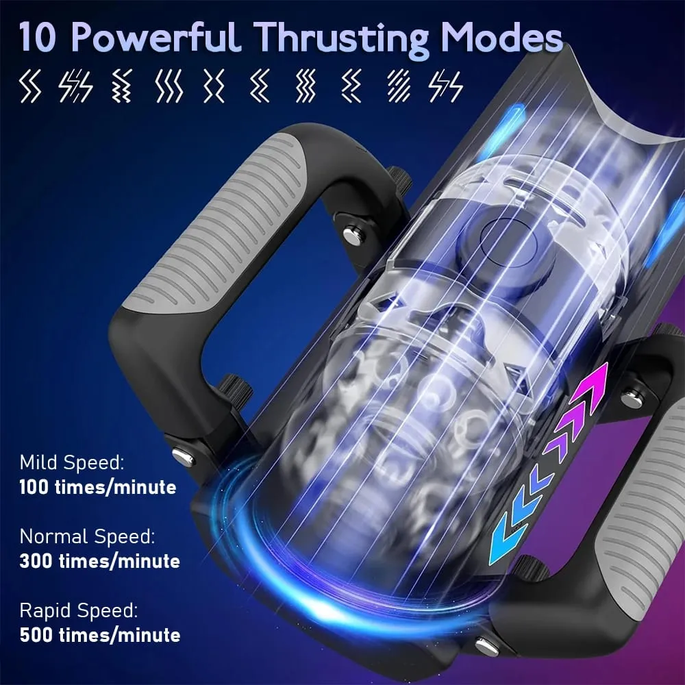 Male Masturbation Cup 12cm 6-Segment Fixed Telescopic One Key Burst Auto Thrust Masturbator Endurance Trainer Adult Sex Toys — image 5
