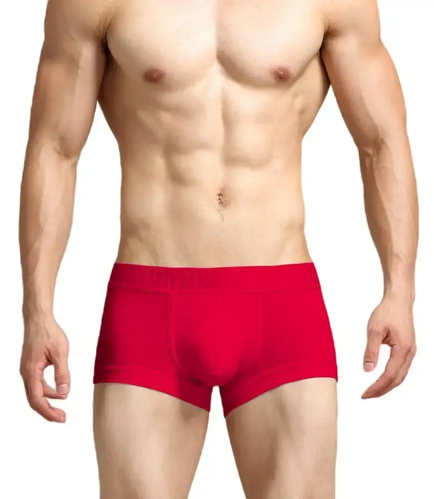 Men's Ribbed Boxer Briefs with 3D Contoured Pouch Elastic Waistband Soft Stretch Fabric for Comfort Casual Underwear
