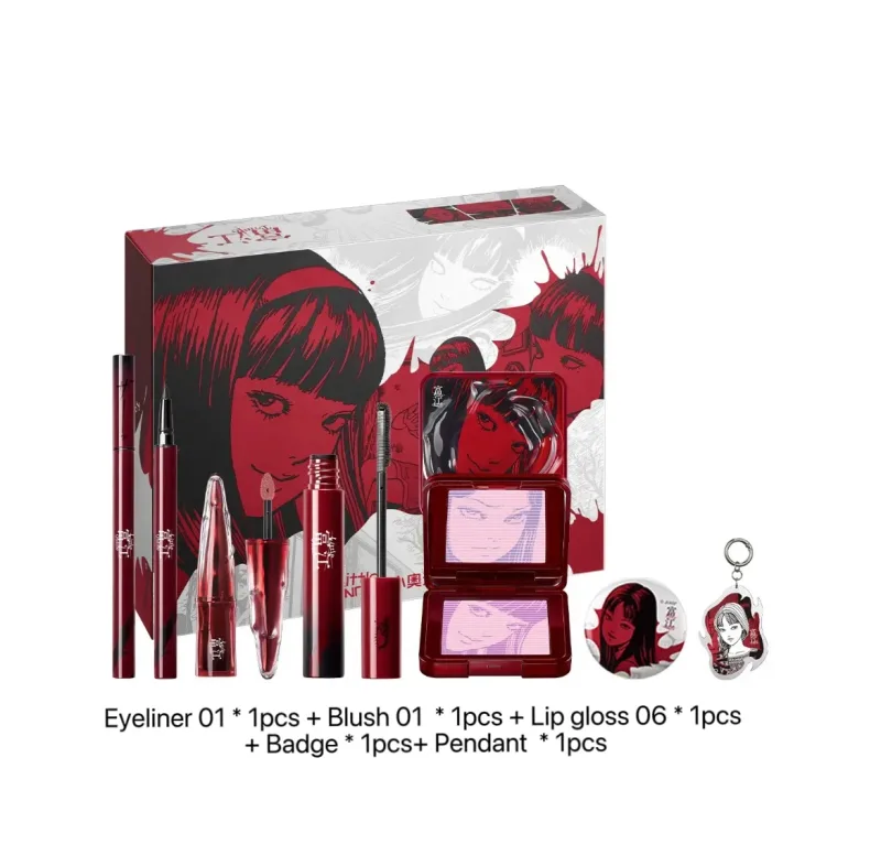 Little Ondine Limitate Gift Box 3D Floating Shadow Blush Palette Lip Tint Eyeliner Pencil Mascara blush Lipstick Makeup Set — image 11