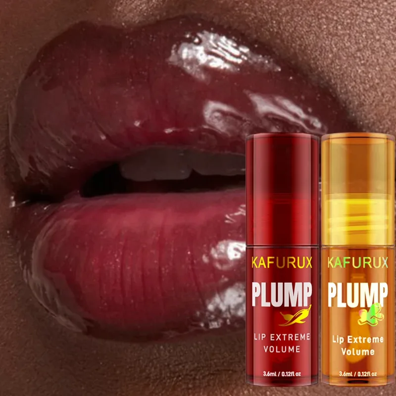 2PC Lip Plump Long Lasting Lip Oil Moisturizing Lip Gloss Serum Instant Volumising Essence Oil Repair Lip Fine Lines Increase El — image 6