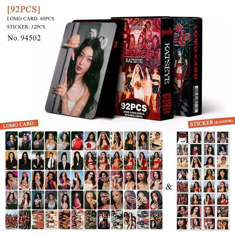 92PCS Kpop Hot Idol MANON SOPHIA DANIELA LARA MEGAN YOONCHAE Self Made HD Lomo Cards Fãs Coletar Photocards Presentes Cartões Pequenos