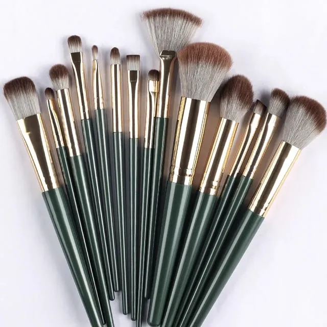 13PCS Black Makeup Brushes Set Powder Foundation Blush Kabuki Blending Makeup Beauty Tools Brochas Maquillaje for Cosmetics