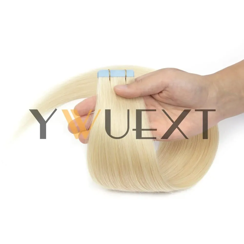 Tape In Human Hair Extensions 10Pcs/30g Per Pack Remy Real Human Hair Straight Natural Black Brown Blonde Multi‑Colors Seamless Skin Weft Tape Hair Extensions For Women