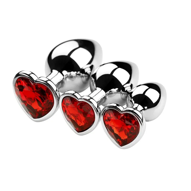 S/M/L Anal Plug Metal Sex Toys For Women Men Adult Crystal Erotic Bullet Butt Plug Stimulator Prostate Massager Adult Products