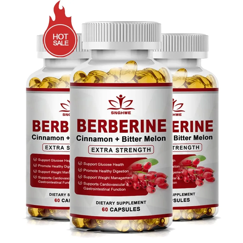 Berberine Supplement High Potency with Ceylon Cinnamon - Immune System Cardiovascular & Gastrointestinal Function - Berberine H