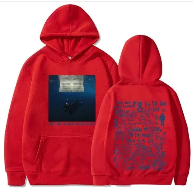 Hit Me Hard and Soft Tour Sudadera con capucha Billie pulóver hombres cantante estampado gráfico Otoño Invierno sudaderas de lana para Fans
