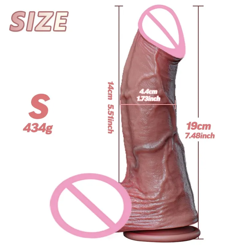 Realistic Soft Big Dildo XXL Porn Huge Thick Fake Penis Double Silicone Cock Woman Man Masturbation Suction Cup Anal Sex Toys