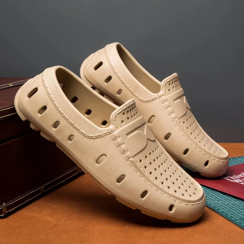 Sepatu Pantofel Nyaman Pria Sepatu Kulit Sepatu Berkendara Antiselip Sepatu Kasual Sandal Eva Sepatu Antiselip Ukuran Besar 46