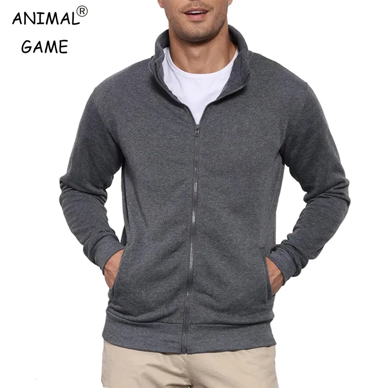 New Men's Sweat Jacket Pullover Hoodie Sweatshirt Man Without Hood with Zip Jacket Outdoor Sport Lightweight Streetwear M-3XL