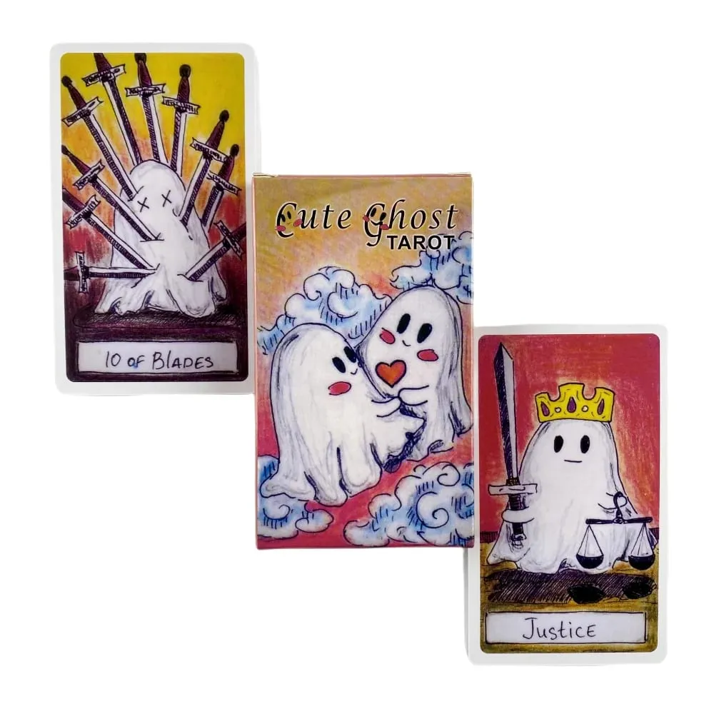Cute Ghost Tarot Deck Toy 78pcs Tarot Deck Oracle Card Divination Birthday Party Entertainment Board Game