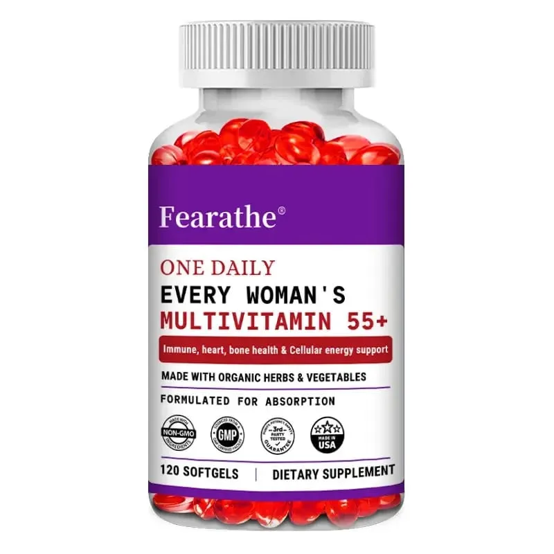 Women's Multivitamin One Tablet Per Day for Women Aged 55+ Probiotic Fermentation + D3 + B Vitamins Immunity Heart Joints