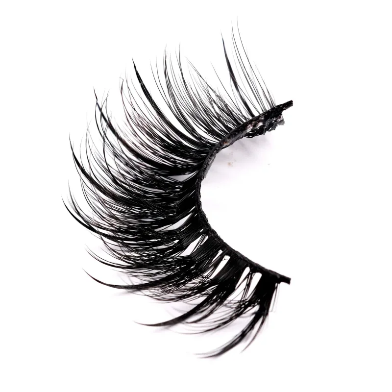 Wet Lash Spikes Volume Fluffy Full Strip Lashes Makeup Accessories Faux Mink Eye Lashes Vendor Wet Manga Lashes False Eyelashes