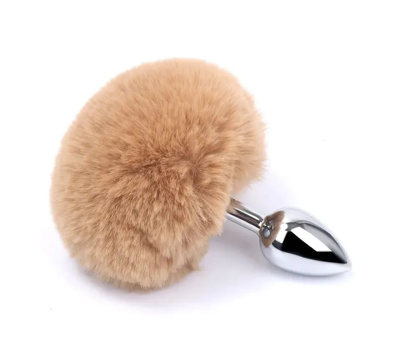 Metal Plush Rabbit Tail Anal Plug Prostate Massager Butt Plug Rabbit Ear BDSM Cosplay Erotic Sex Toys for Women Adults Sex Game — image 13
