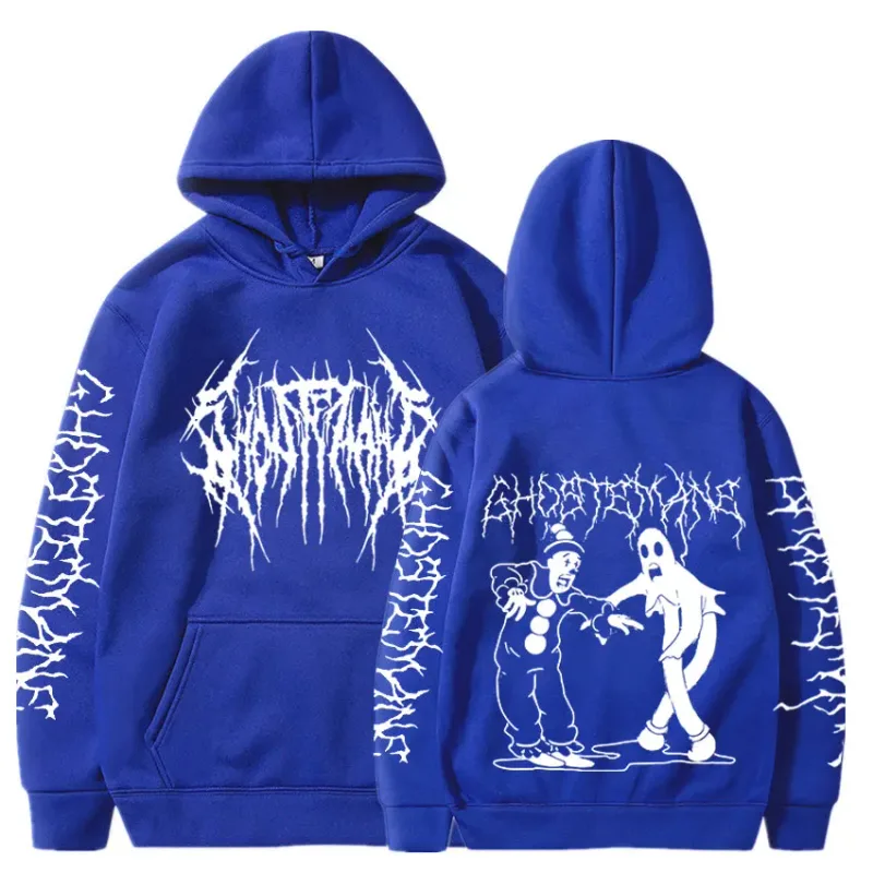 Ghostemane dubbelzijdig print hoodie herenmode hiphop metal rock hoodies gothic oversized sweatshirt trainingspak streetwear