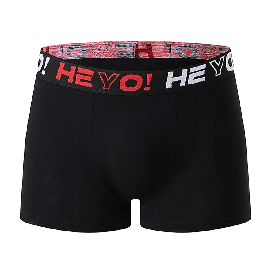 4-Piece Set of Men's Solid Color Cotton Underwear, Casual and Versatile, Elastic Waist, Comfortable Four Corner Plus Size Shorts