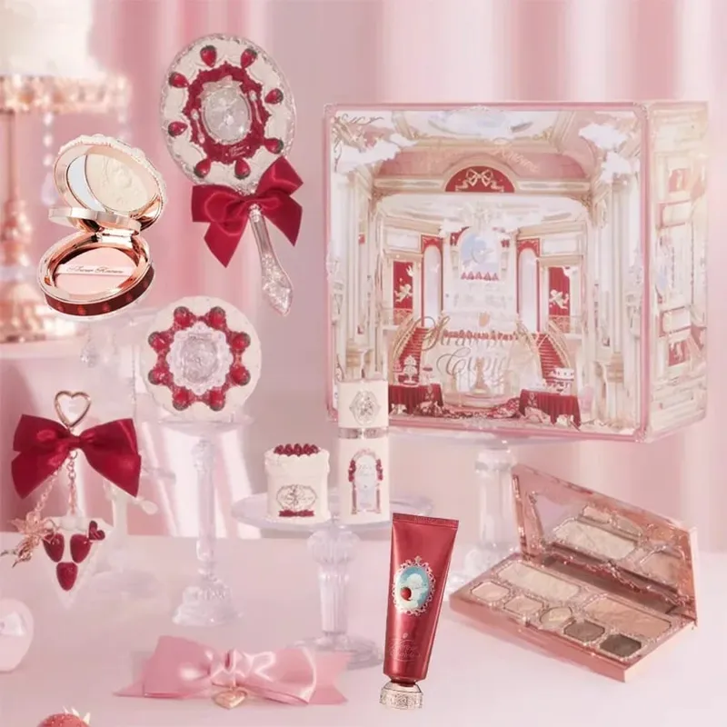 Flower Know Strawberry Cupid Box Collection Make Up Sets Cosmetics Full Set Palette Pressed Powder Blush Lipstick Mystery Box