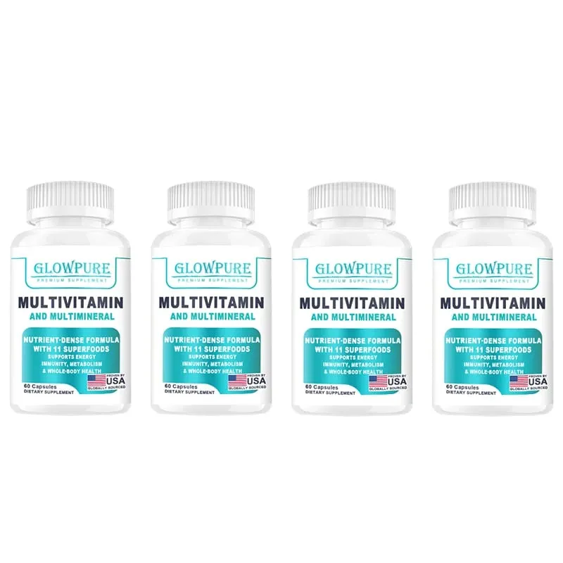 Ekologisk multivitamin för kvinnor - Helfoder med B-komplex vitamin C D3 & K2 för immunitetsstress Hår Hud & Naglar