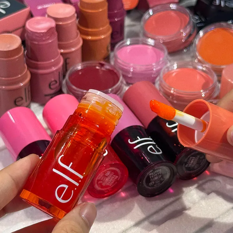 Best Seller Elf dual-use Liquid Blush Lip Gloss Persistent Moisturize Create Naturally Brighten Powder Liquid Blusher Cosmetics