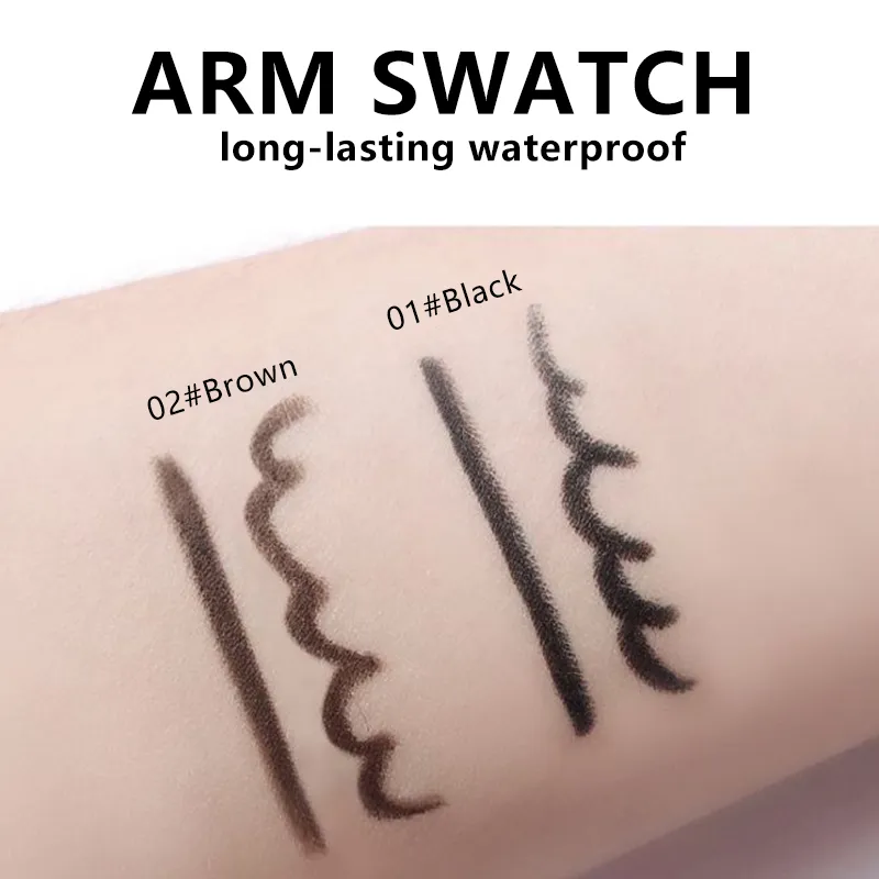 Black Brown Eyeliner Pencils Waterproof Sweatproof & Smudge-Proof with Easy Twist Application Eye Liner Pen for Bold Eye Makeup — image 2