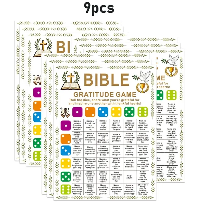 Bible Gratitude Games & Bible Dice Games (Without Dice) Christmas Party Games Christmas Cheerful Religious Game Style Adult — image 8
