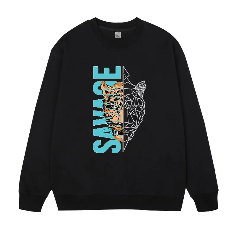 Plus Size Pullovers Men's Sweatshirts 110-185kg Oversized Round Neck Long Sleeve Tees Loose Tops Big Size Male Clothing 1XL-7XL