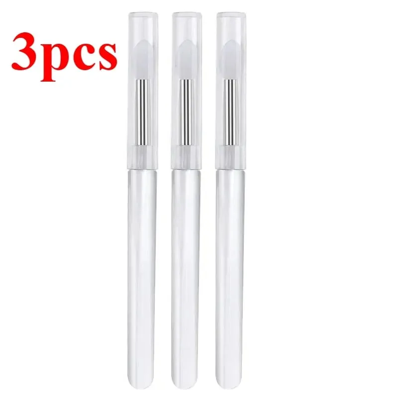 3/5/10Pcs Soft Silicone Lipstick Brush Lip Stick Applicator Portable Clear Handle Clean Microbrush Lipgloss Beauty Tool