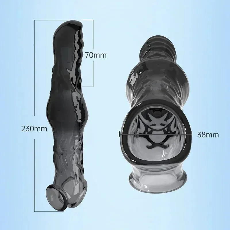 Penis Extension Sleeve Soft Delayed Ejaculation Condoms Beast Penis Extender Dick Sleeve Adult Sex Toys For Men Massage Vagina