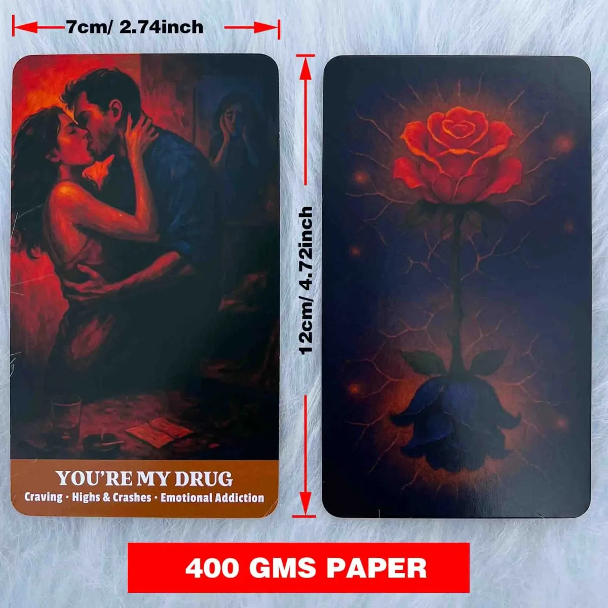 Messy Truth Card 54 Deck 13x8 Cm Tarot Divination Game for Ages 14+ Discover Your Path to Overcoming Challenges Card Games