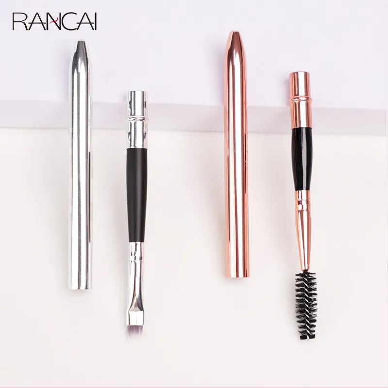 1 PCS Eyebrow Brush Professional Small Angled Brushes High Quality Eye Brow Liner Contour Eyelash Cosmetic Beauty Makeup — image 1