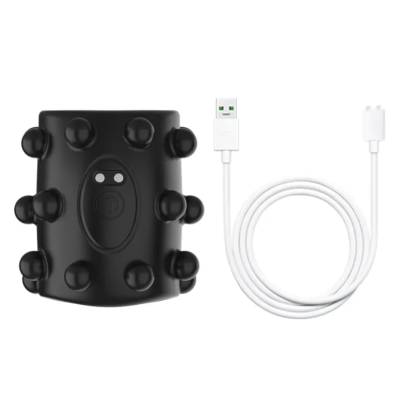 Silicone Vibrating Cock Ring with Penis Sleeve Clitoral Stimulator 9 Modes Adjustable Couples Sex Toy for Enhanced Pleasure
