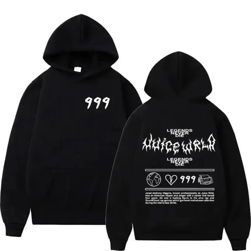 2026 suco wrld moletom com capuz masculino outono moda hip hoo casual pulôver unisex estilo de rua solto ajuste quente tendência y2k