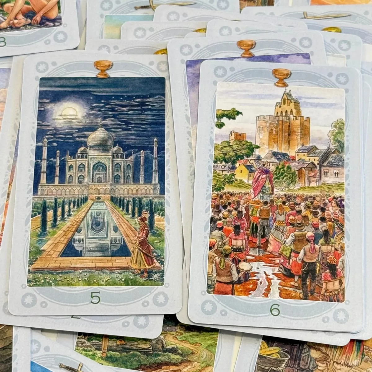 Russian Version Таро священных мест A 78 Tarot Card Party Prophecy Divination Board Game