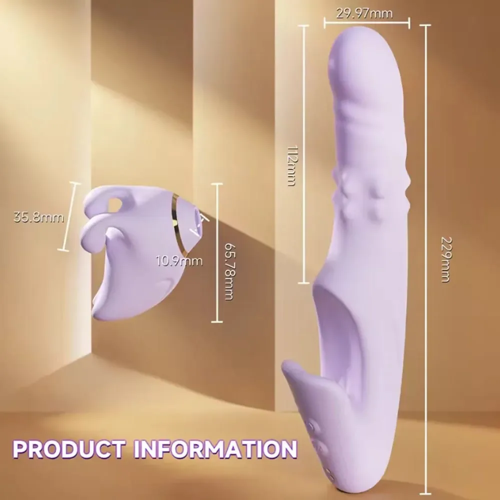 Støbende Vibrator Aftagelig Sucker Orgasme Klitoris Stimulator APP-kontrol 9 sugende & 9 teleskopiske tilstande Sexlegetøj til kvinder