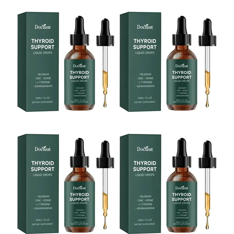 Thyroid Support Liquid Drops with Selenium Zinc Iodine L-Tyrosine & Ashwagandha for Thyroid Health and Daily Support Vegan 30ml — image 10