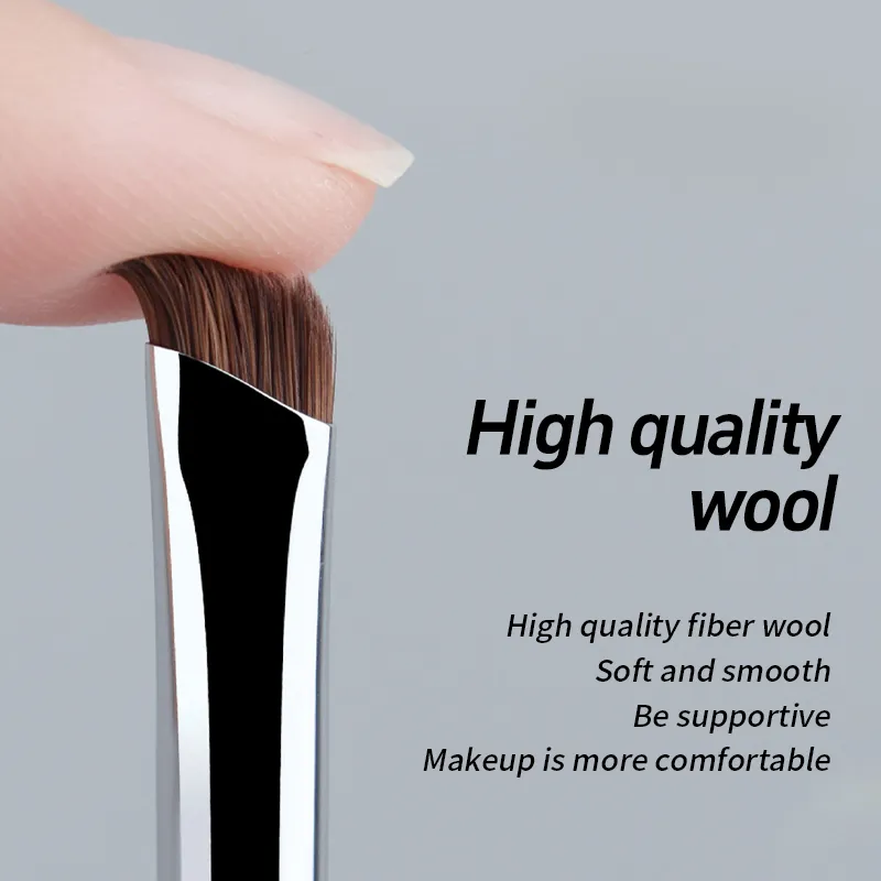 5/1pcs Sickle Eyeliner Brush Ultra Thin Oblique Angle Flat Head Eyebrow Brush Knife Edge Makeup Brush Liquid Eyeliner Brushes