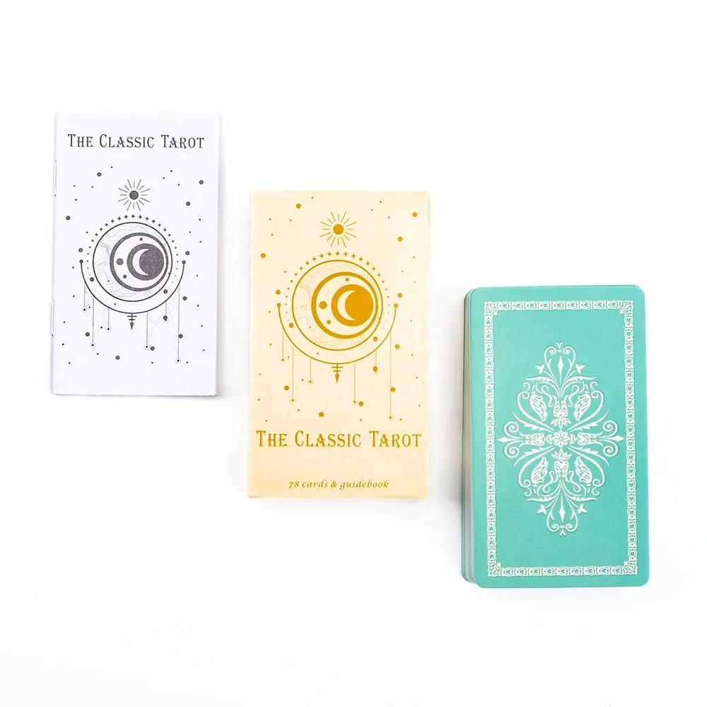 The Classic Tarot Board Game For Beginners 78Pcs 10.4x6.1cm Oracle Card with Guidebook and Beautiful Illustrations