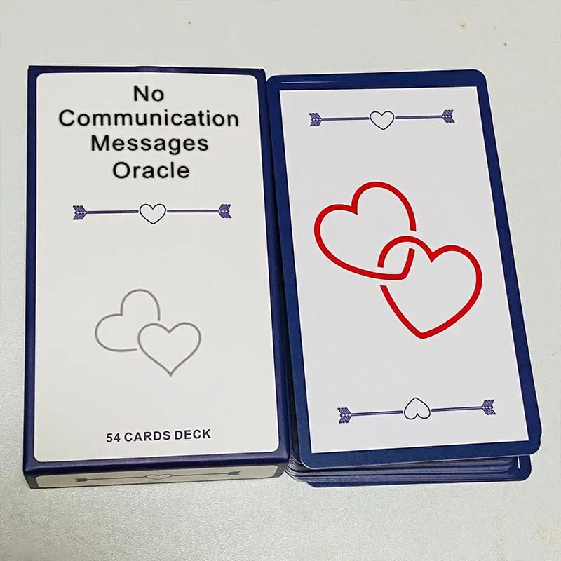 No Communication Massages Oracle Cards 54 English Version Messages Deck Board Games — image 1